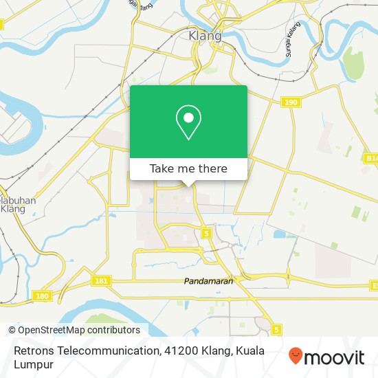 Peta Retrons Telecommunication, 41200 Klang