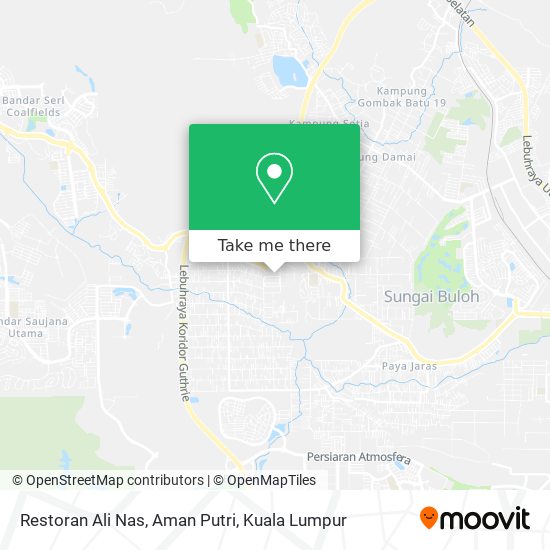 Restoran Ali Nas, Aman Putri map