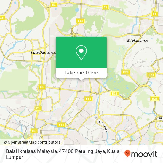 Balai Ikhtisas Malaysia, 47400 Petaling Jaya map