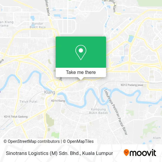 Sinotrans Logistics (M) Sdn. Bhd. map
