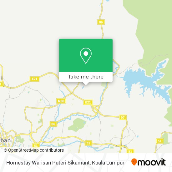 Homestay Warisan Puteri Sikamant map