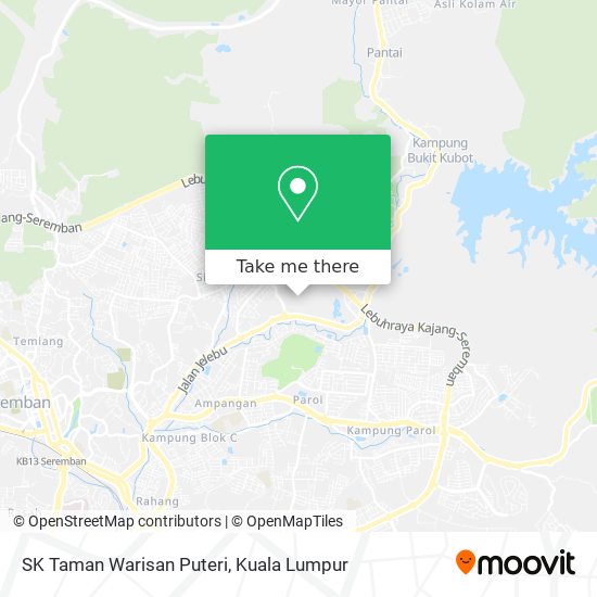 SK Taman Warisan Puteri map