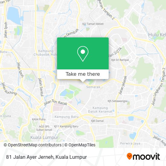 81 Jalan Ayer Jerneh map
