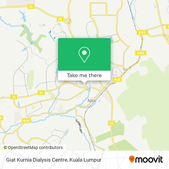 Peta Giat Kurnia Dialysis Centre