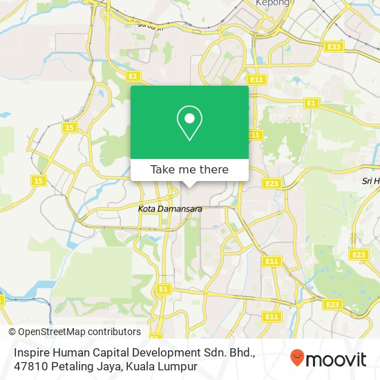 Inspire Human Capital Development Sdn. Bhd., 47810 Petaling Jaya map