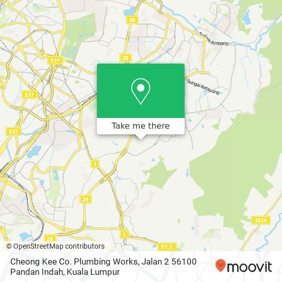 Cheong Kee Co. Plumbing Works, Jalan 2 56100 Pandan Indah map