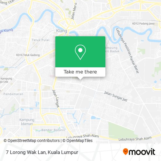 7 Lorong Wak Lan map