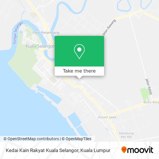 Kedai Kain Rakyat Kuala Selangor map