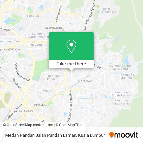 Peta Medan Pandan Jalan Pandan Laman