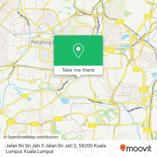 Peta Jalan Sri Sri Jati 3 Jalan Sri Jati 2, 58200 Kuala Lumpur