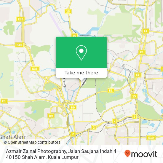 Azmair Zainal Photography, Jalan Saujana Indah 4 40150 Shah Alam map