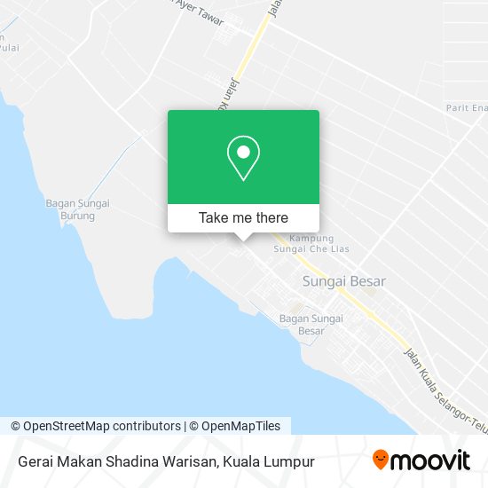 Peta Gerai Makan Shadina Warisan, B53 Sungai Besar