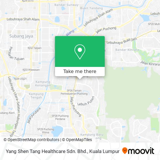 Yang Shen Tang Healthcare Sdn. Bhd. map