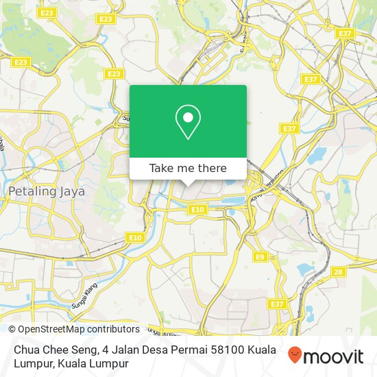 Chua Chee Seng, 4 Jalan Desa Permai 58100 Kuala Lumpur map