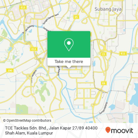 TCE Tackles Sdn. Bhd., Jalan Kapar 27 / 89 40400 Shah Alam map