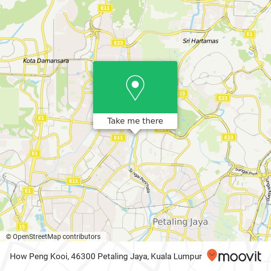 How Peng Kooi, 46300 Petaling Jaya map