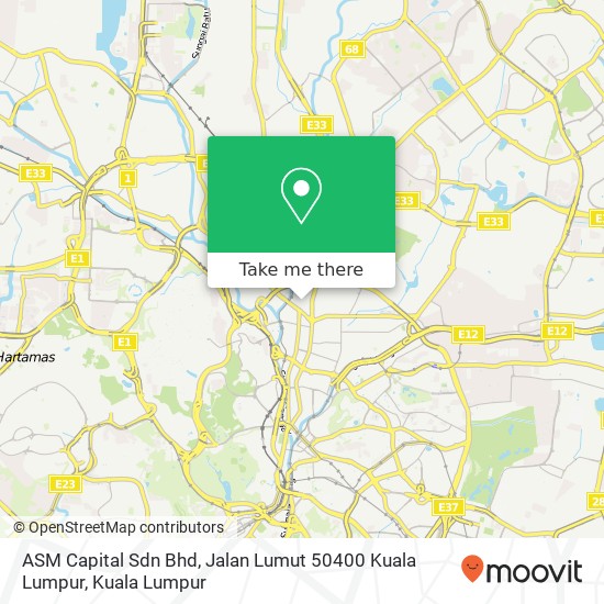 Peta ASM Capital Sdn Bhd, Jalan Lumut 50400 Kuala Lumpur