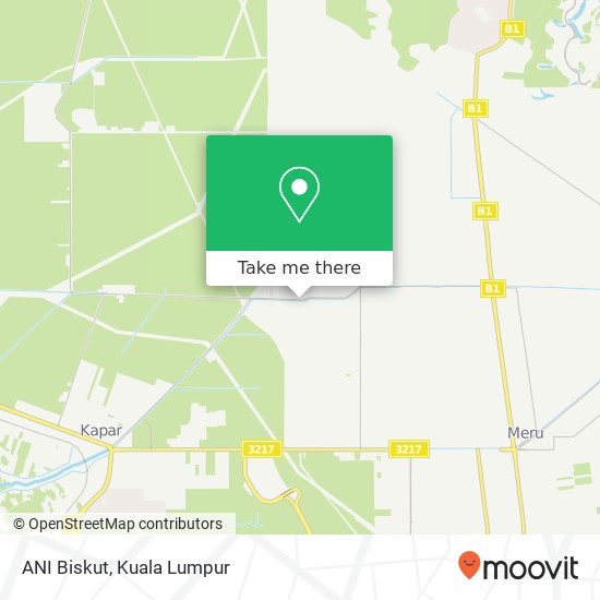 Peta ANI Biskut, Jalan Iskandar 42200 Kapar