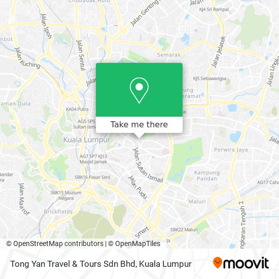 Tong Yan Travel & Tours Sdn Bhd map