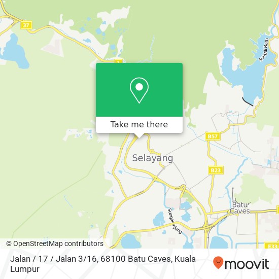 Peta Jalan / 17 / Jalan 3 / 16, 68100 Batu Caves