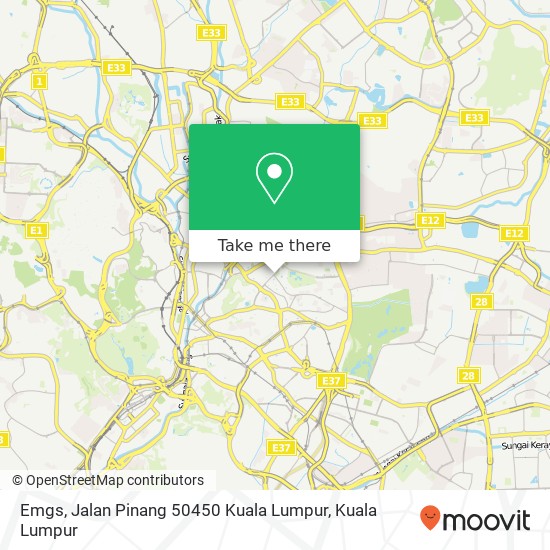 Peta Emgs, Jalan Pinang 50450 Kuala Lumpur