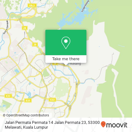 Jalan Permata Permata 14 Jalan Permata 23, 53300 Melawati map