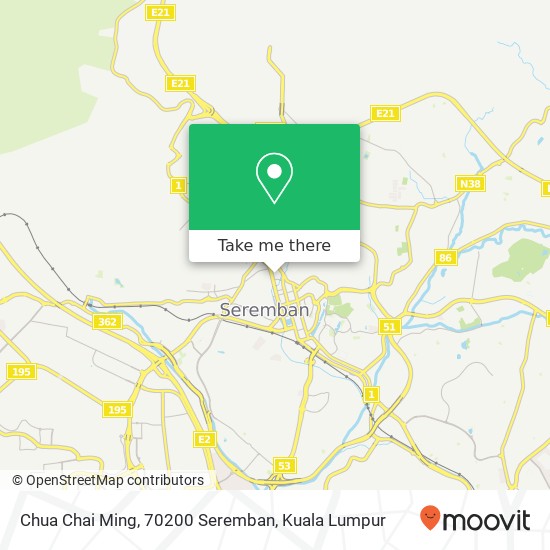 Peta Chua Chai Ming, 70200 Seremban