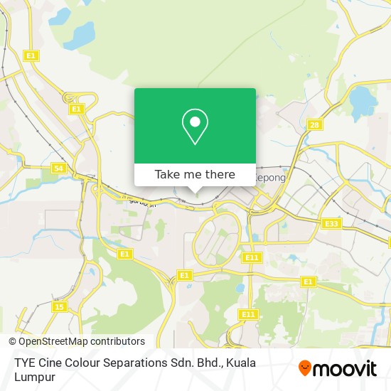 TYE Cine Colour Separations Sdn. Bhd. map