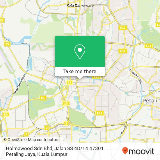 Holmawood Sdn Bhd, Jalan SS 4D / 14 47301 Petaling Jaya map