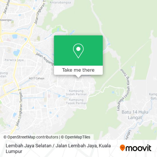 Peta Lembah Jaya Selatan / Jalan Lembah Jaya