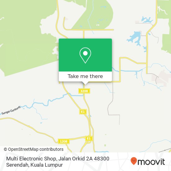 Multi Electronic Shop, Jalan Orkid 2A 48300 Serendah map