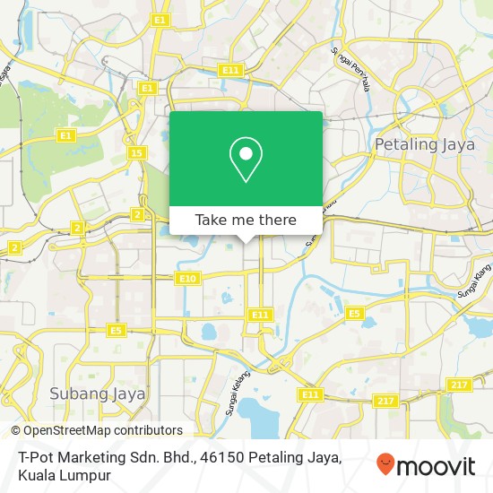 Peta T-Pot Marketing Sdn. Bhd., 46150 Petaling Jaya