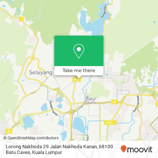 Lorong Nakhoda 29 Jalan Nakhoda Kanan, 68100 Batu Caves map