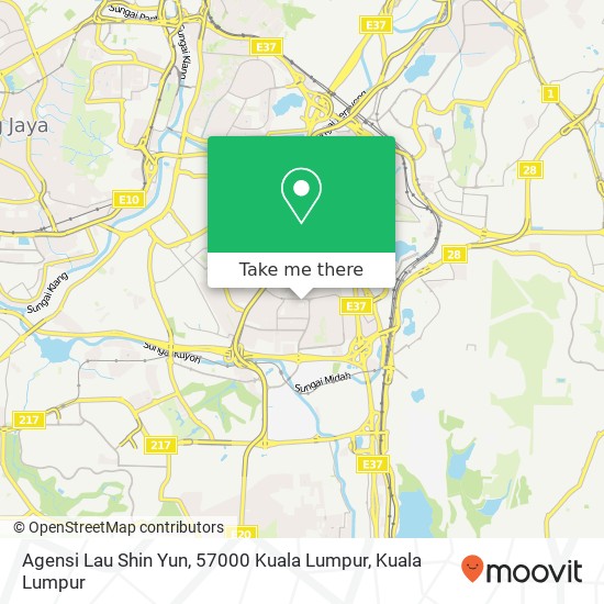 Agensi Lau Shin Yun, 57000 Kuala Lumpur map