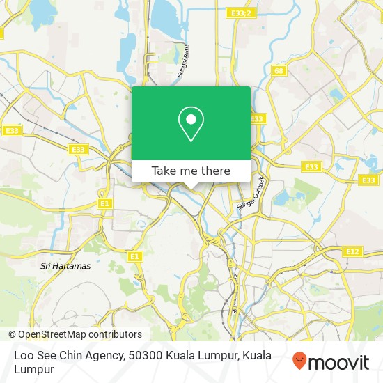 Loo See Chin Agency, 50300 Kuala Lumpur map