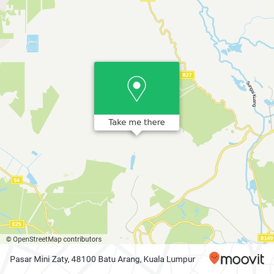 Peta Pasar Mini Zaty, 48100 Batu Arang