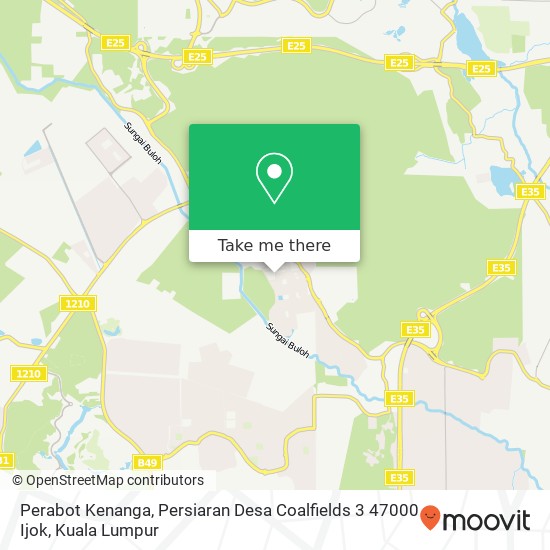 Peta Perabot Kenanga, Persiaran Desa Coalfields 3 47000 Ijok