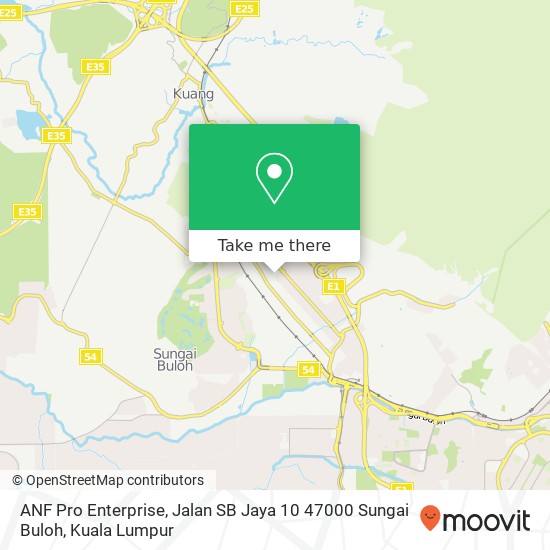 ANF Pro Enterprise, Jalan SB Jaya 10 47000 Sungai Buloh map