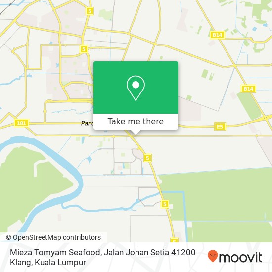 Mieza Tomyam Seafood, Jalan Johan Setia 41200 Klang map