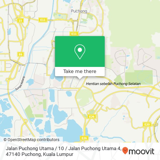 Peta Jalan Puchong Utama / 10 / Jalan Puchong Utama 4, 47140 Puchong