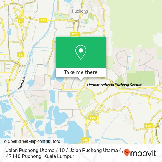 Jalan Puchong Utama / 10 / Jalan Puchong Utama 4, 47140 Puchong map