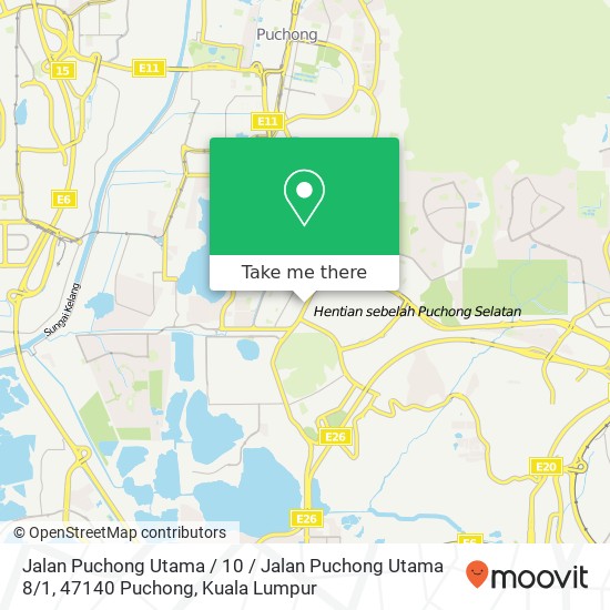 Jalan Puchong Utama / 10 / Jalan Puchong Utama 8 / 1, 47140 Puchong map