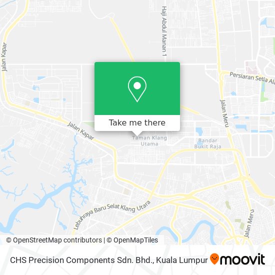 Peta CHS Precision Components Sdn. Bhd.