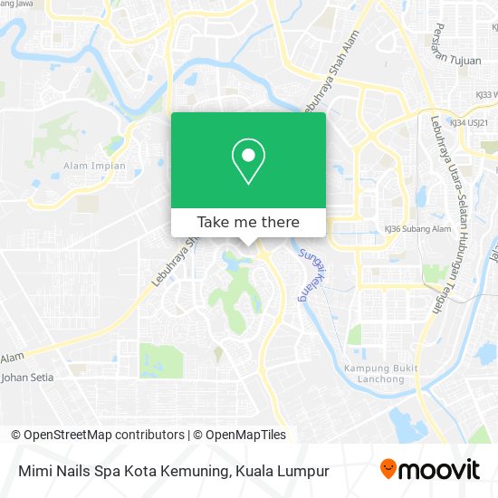 Mimi Nails Spa Kota Kemuning map