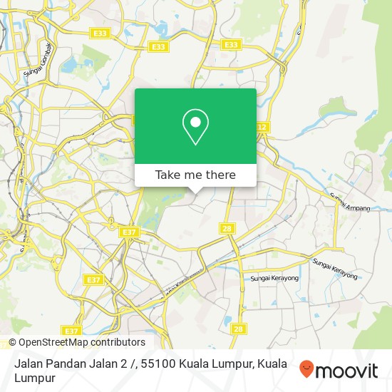 Peta Jalan Pandan Jalan 2 /, 55100 Kuala Lumpur