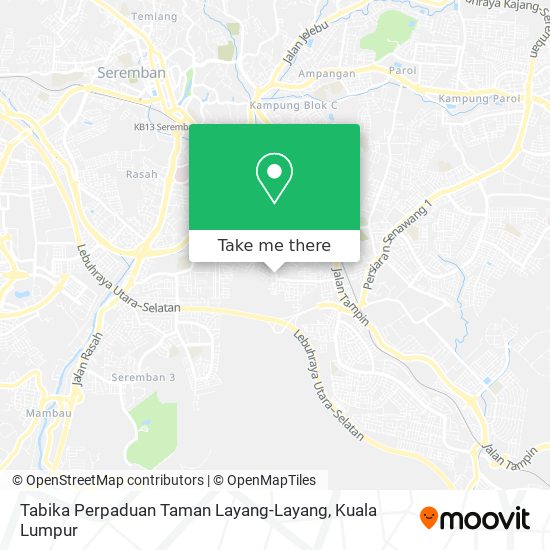 Peta Tabika Perpaduan Taman Layang-Layang