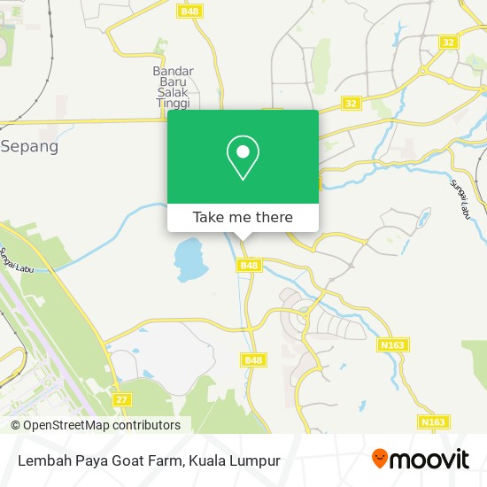 Lembah Paya Goat Farm map