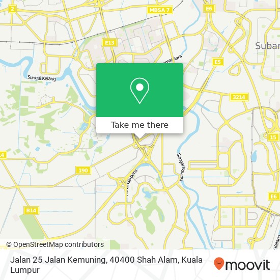 Jalan 25 Jalan Kemuning, 40400 Shah Alam map