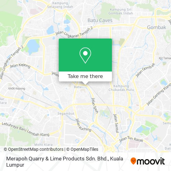 Merapoh Quarry & Lime Products Sdn. Bhd. map