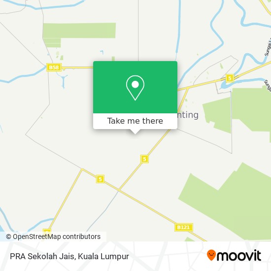 如何坐公交或火车去kuala Langat的pra Sekolah Jais
